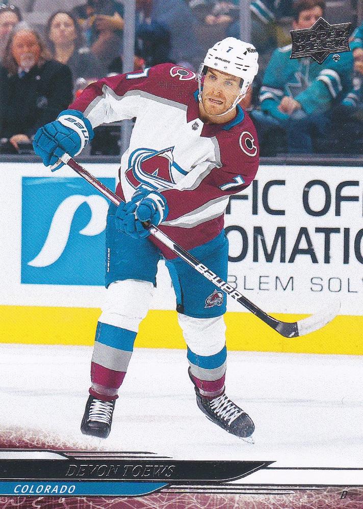 Sběratelská karta DEVON TOEWS 2024-25 UD Series 2 Hockey