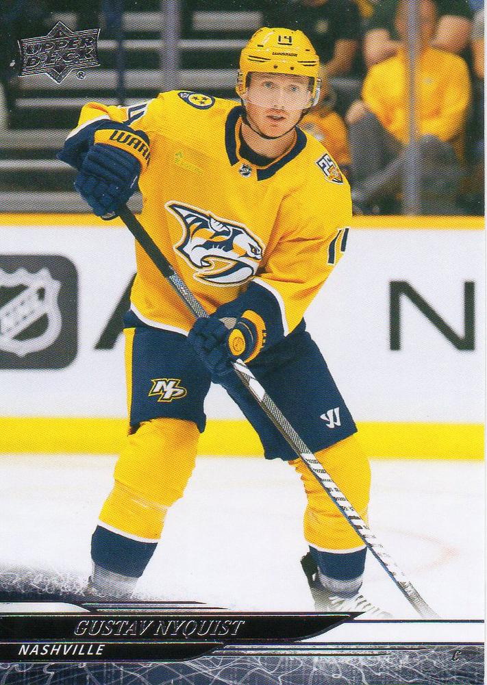 Sběratelská karta GUSTAV NYQUIST 2024-25 UD Series 2 Hockey